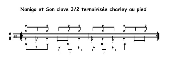 Nanigo et Son clave 3-2 ternairisée charley au pied.jpg